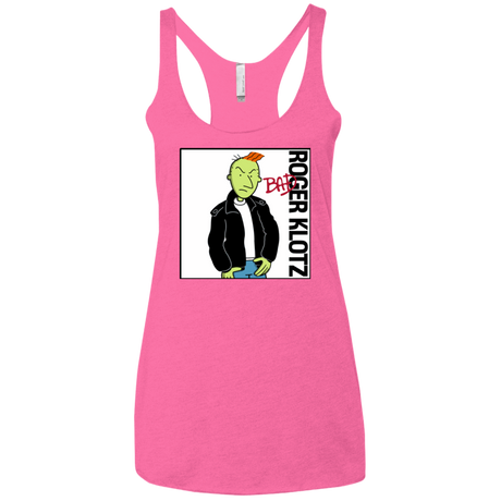 T-Shirts Vintage Pink / X-Small BAD Women's Triblend Racerback Tank