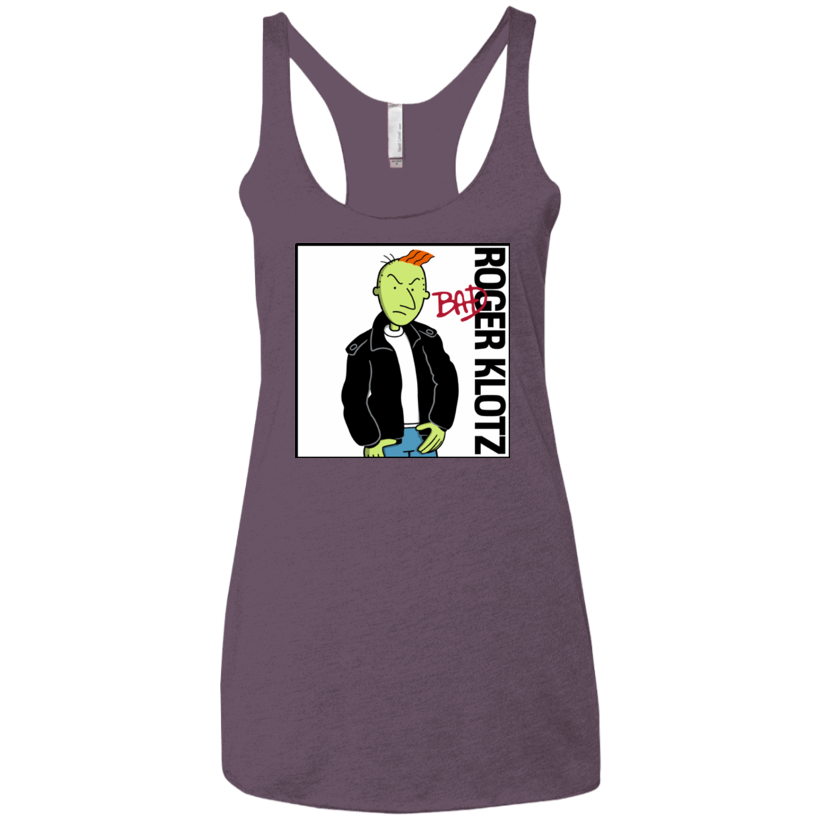 T-Shirts Vintage Purple / X-Small BAD Women's Triblend Racerback Tank