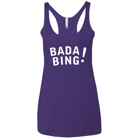 T-Shirts Purple / X-Small Bada bing Women's Triblend Racerback Tank