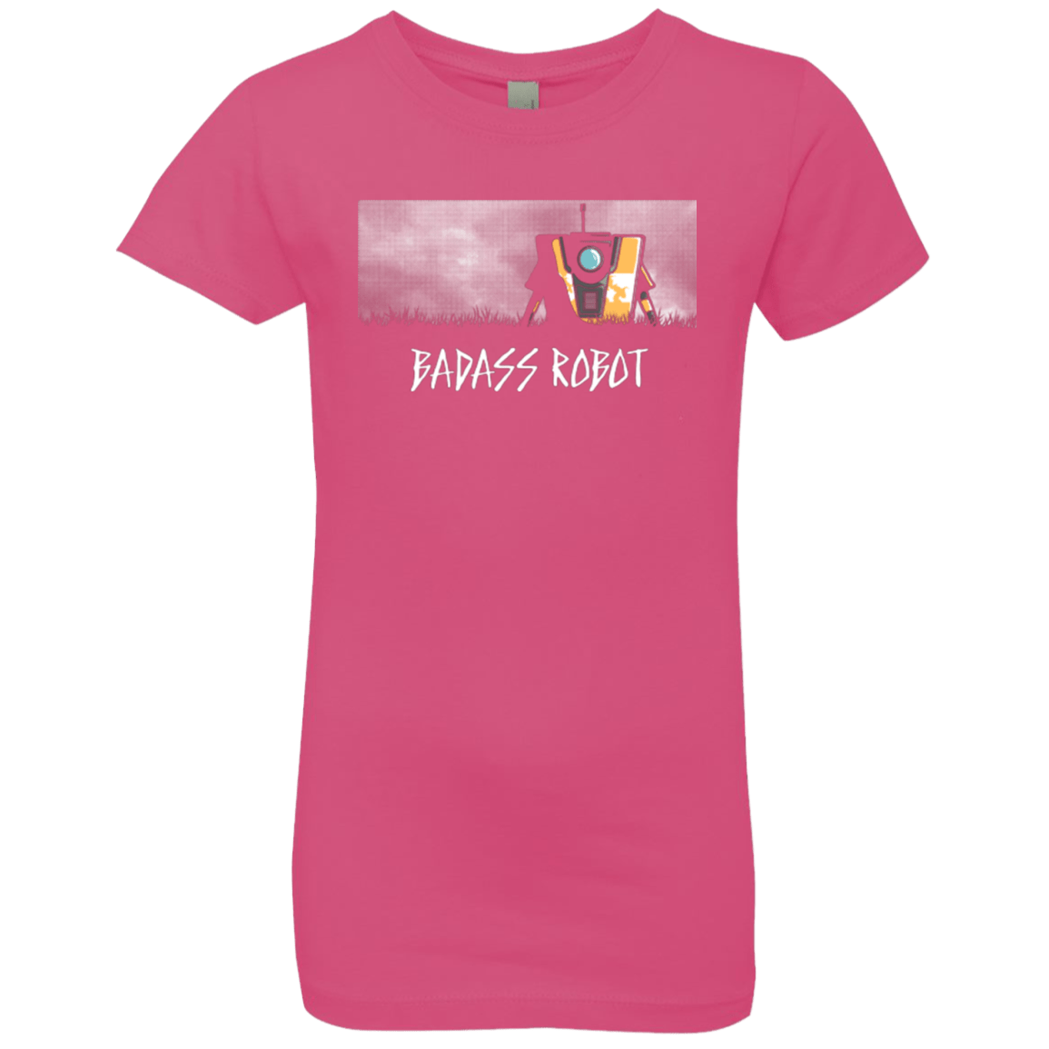 T-Shirts Hot Pink / YXS BADASS ROBOT Girls Premium T-Shirt