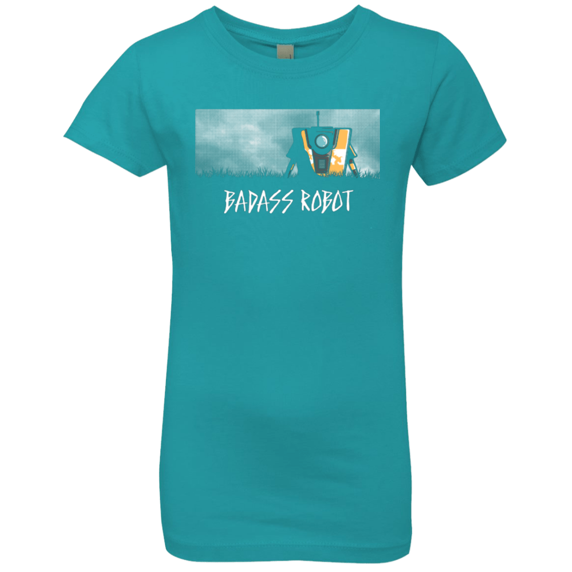 T-Shirts Tahiti Blue / YXS BADASS ROBOT Girls Premium T-Shirt