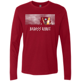 T-Shirts Cardinal / Small BADASS ROBOT Men's Premium Long Sleeve