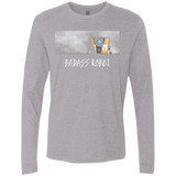 T-Shirts Heather Grey / Small BADASS ROBOT Men's Premium Long Sleeve