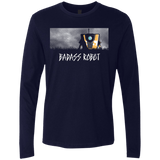 T-Shirts Midnight Navy / Small BADASS ROBOT Men's Premium Long Sleeve