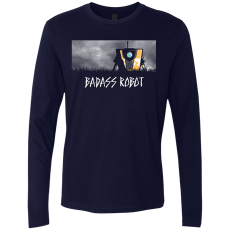 T-Shirts Midnight Navy / Small BADASS ROBOT Men's Premium Long Sleeve