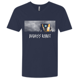 T-Shirts Midnight Navy / X-Small BADASS ROBOT Men's Premium V-Neck