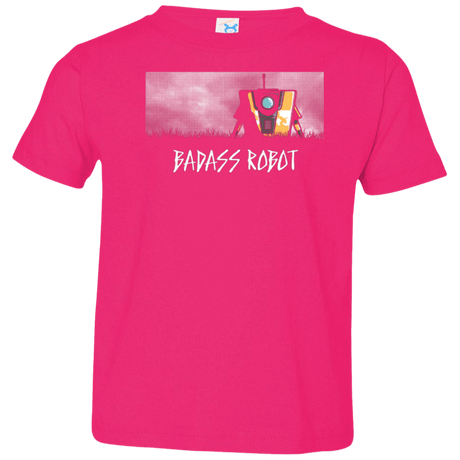 T-Shirts Hot Pink / 2T BADASS ROBOT Toddler Premium T-Shirt