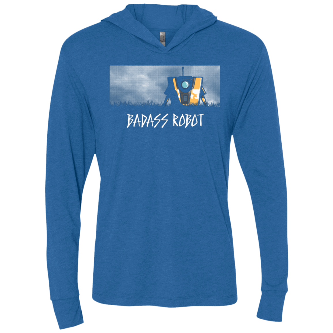 T-Shirts Vintage Royal / X-Small BADASS ROBOT Triblend Long Sleeve Hoodie Tee