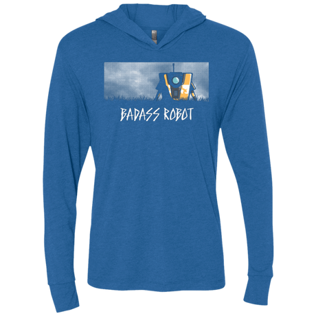 T-Shirts Vintage Royal / X-Small BADASS ROBOT Triblend Long Sleeve Hoodie Tee