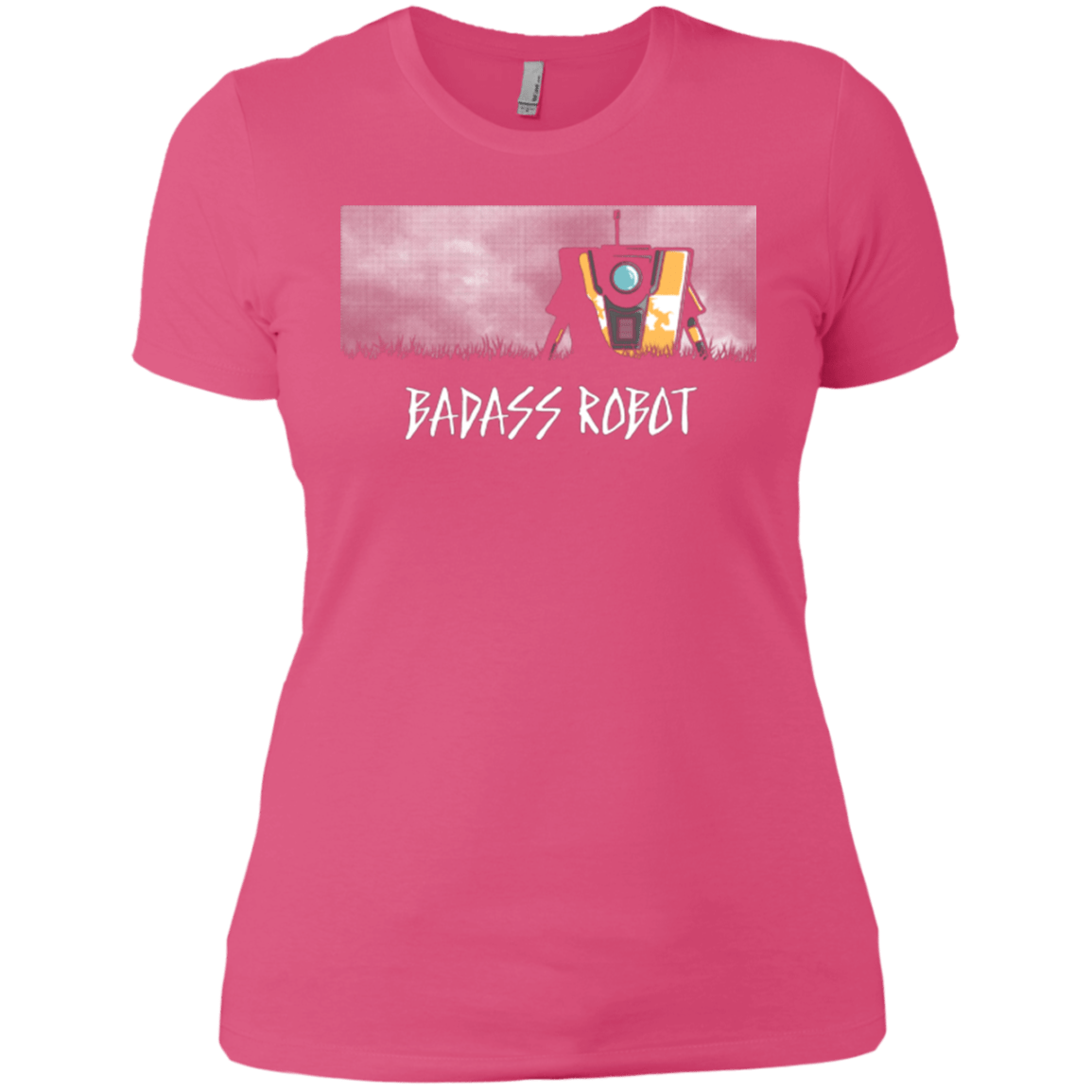 T-Shirts Hot Pink / X-Small BADASS ROBOT Women's Premium T-Shirt