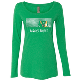 T-Shirts Envy / Small BADASS ROBOT Women's Triblend Long Sleeve Shirt