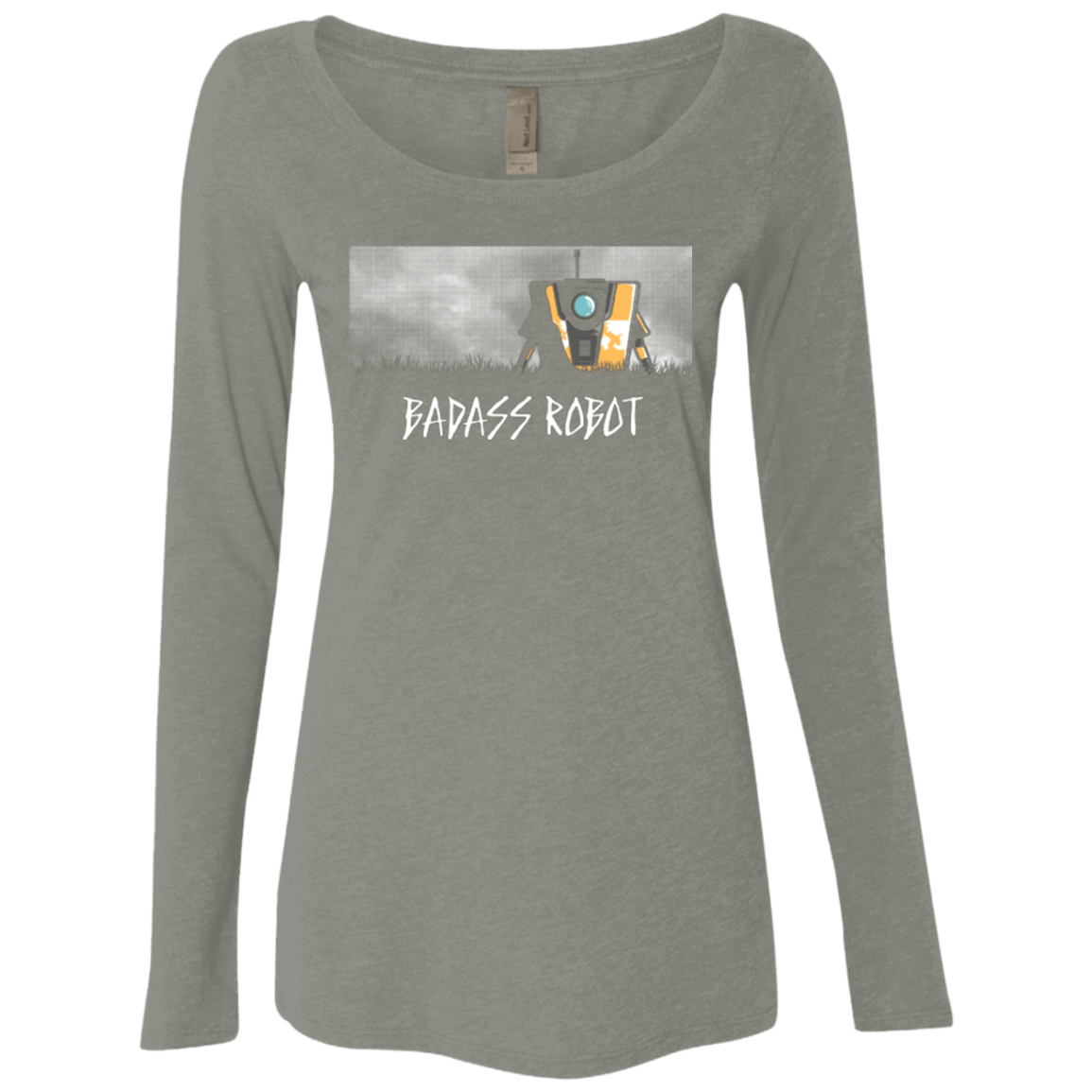 T-Shirts Venetian Grey / Small BADASS ROBOT Women's Triblend Long Sleeve Shirt