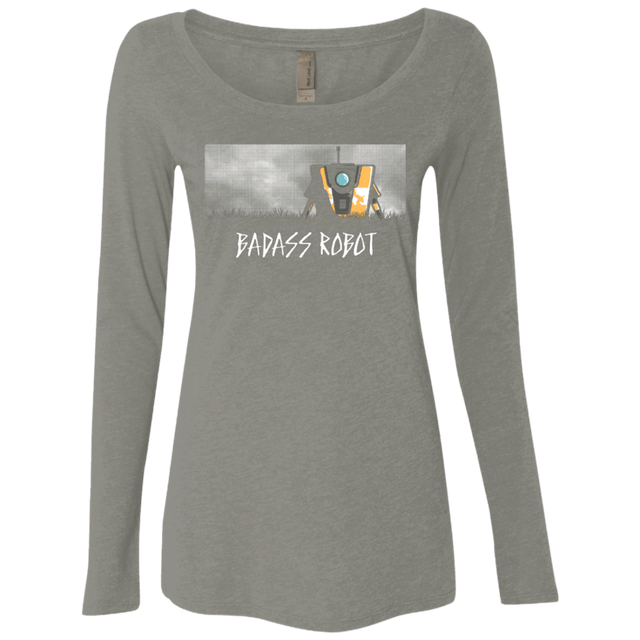 T-Shirts Venetian Grey / Small BADASS ROBOT Women's Triblend Long Sleeve Shirt