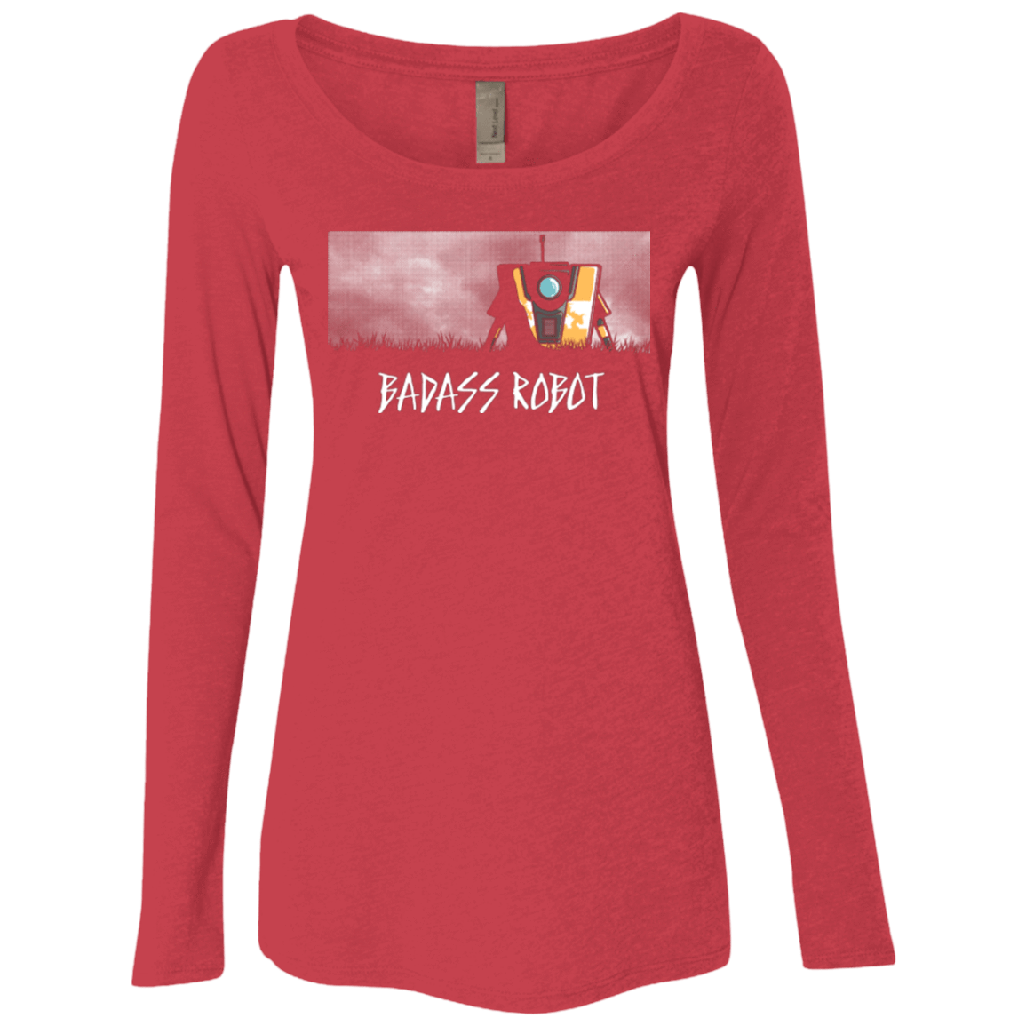 T-Shirts Vintage Red / Small BADASS ROBOT Women's Triblend Long Sleeve Shirt