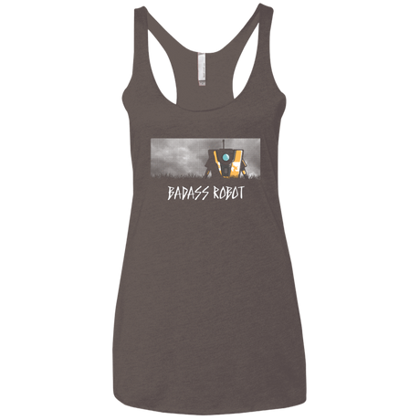 T-Shirts Macchiato / X-Small BADASS ROBOT Women's Triblend Racerback Tank