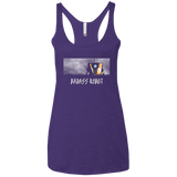 T-Shirts Purple / X-Small BADASS ROBOT Women's Triblend Racerback Tank