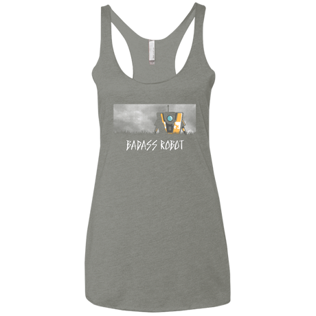 T-Shirts Venetian Grey / X-Small BADASS ROBOT Women's Triblend Racerback Tank