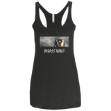 T-Shirts Vintage Black / X-Small BADASS ROBOT Women's Triblend Racerback Tank