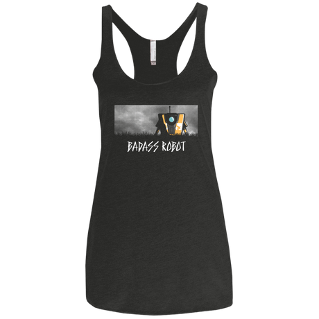 T-Shirts Vintage Black / X-Small BADASS ROBOT Women's Triblend Racerback Tank