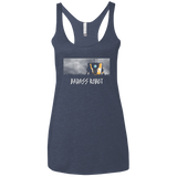 T-Shirts Vintage Navy / X-Small BADASS ROBOT Women's Triblend Racerback Tank