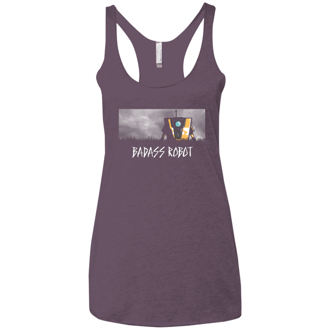 T-Shirts Vintage Purple / X-Small BADASS ROBOT Women's Triblend Racerback Tank