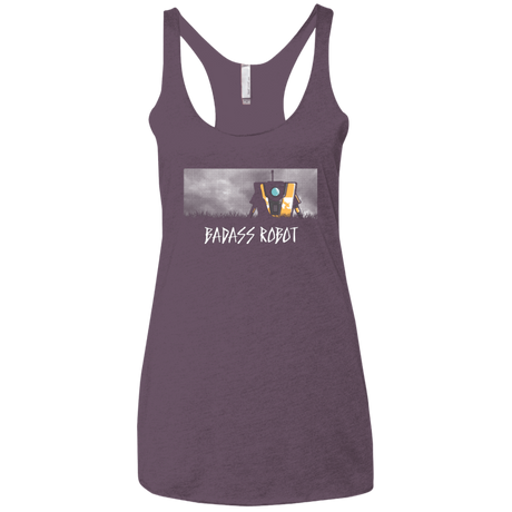 T-Shirts Vintage Purple / X-Small BADASS ROBOT Women's Triblend Racerback Tank