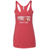 T-Shirts Vintage Red / X-Small BADASS ROBOT Women's Triblend Racerback Tank