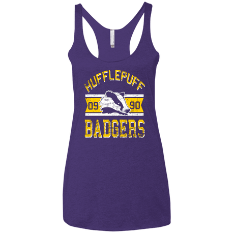 T-Shirts Purple / X-Small Badgers Women's Triblend Racerback Tank