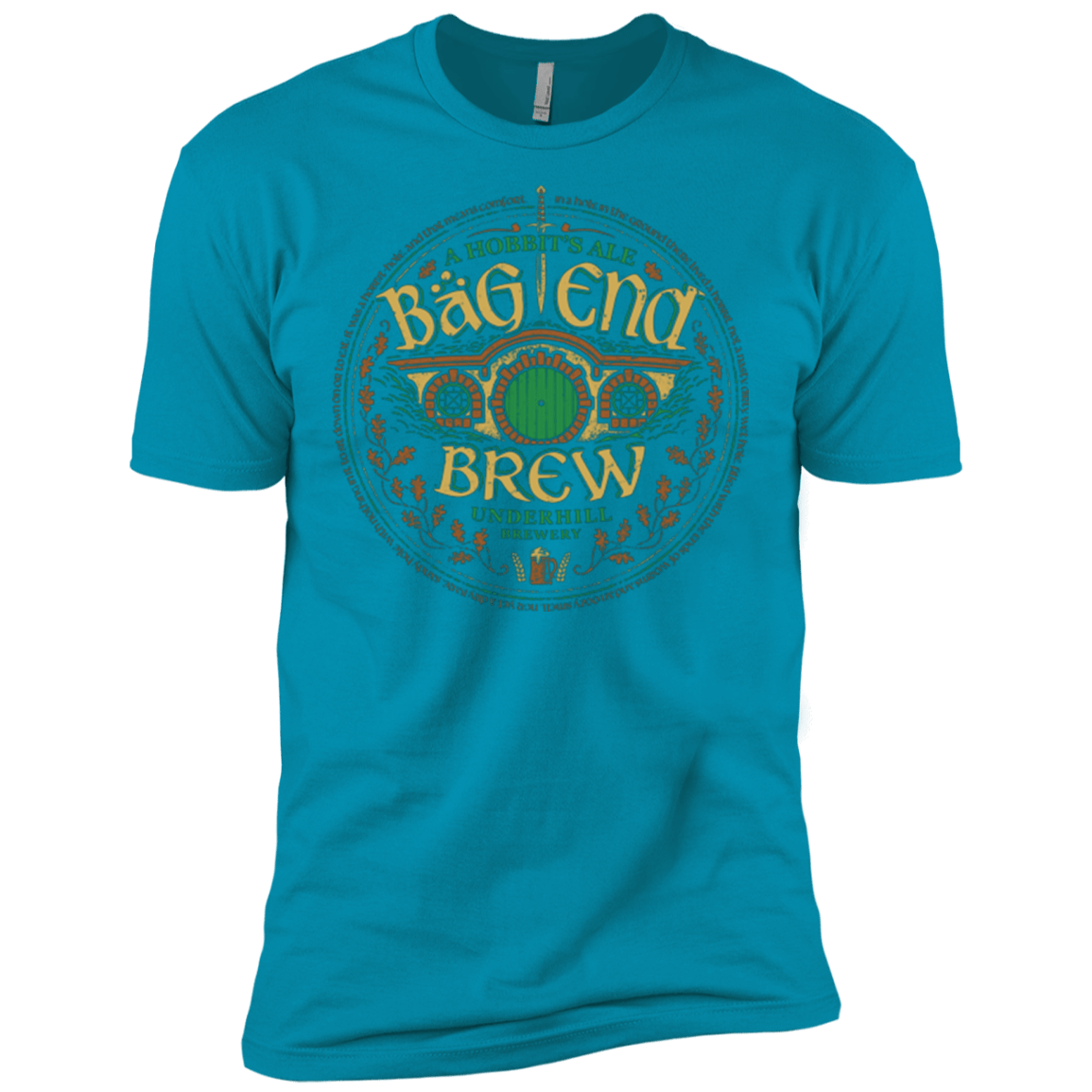 T-Shirts Turquoise / X-Small Bag End Brew Men's Premium T-Shirt