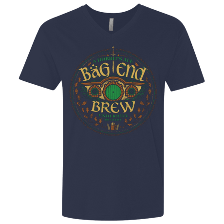 T-Shirts Midnight Navy / X-Small Bag End Brew Men's Premium V-Neck