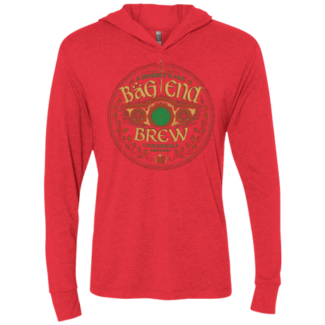 T-Shirts Vintage Red / X-Small Bag End Brew Triblend Long Sleeve Hoodie Tee