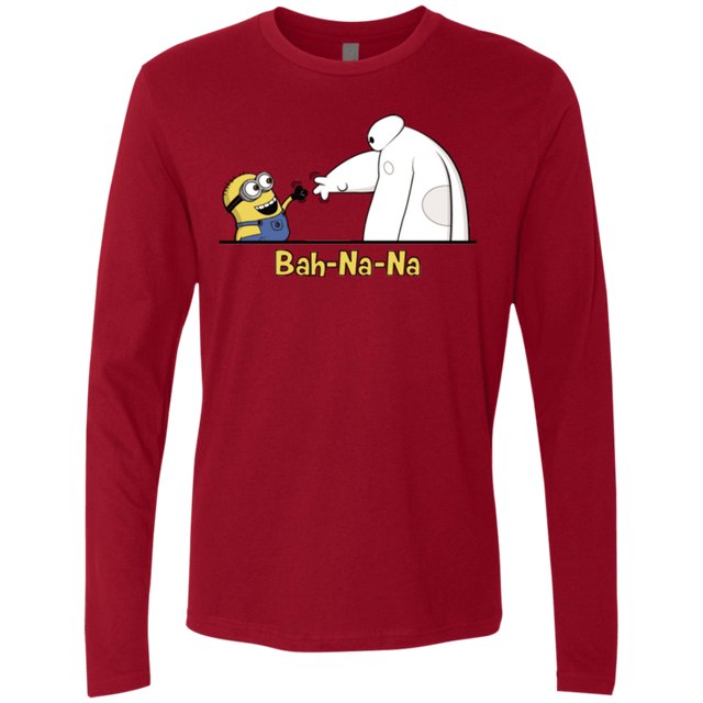 T-Shirts Cardinal / S Bah-Na-Na Men's Premium Long Sleeve