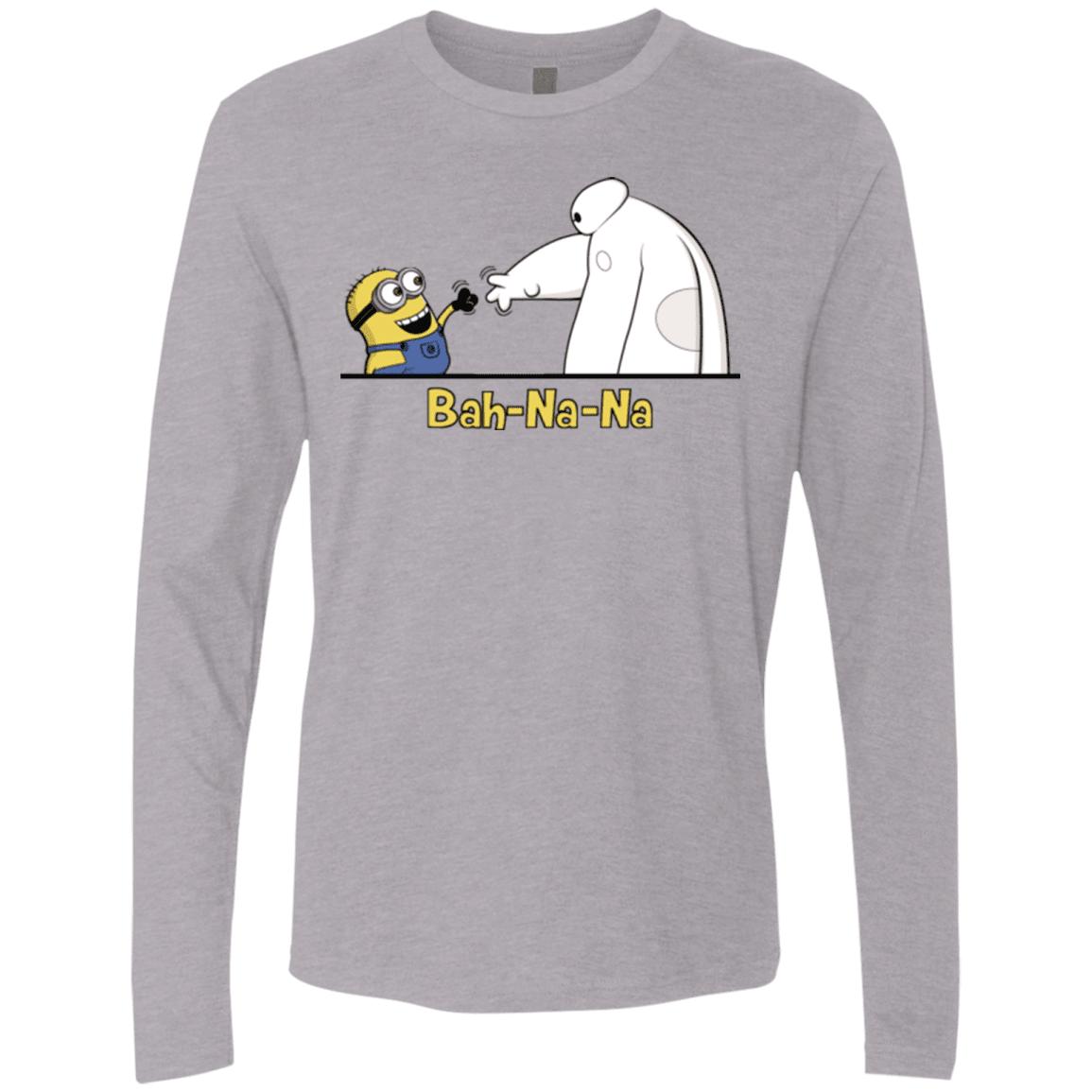T-Shirts Heather Grey / S Bah-Na-Na Men's Premium Long Sleeve