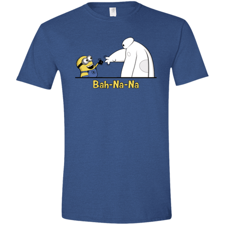 T-Shirts Heather Royal / X-Small Bah-Na-Na Men's Semi-Fitted Softstyle