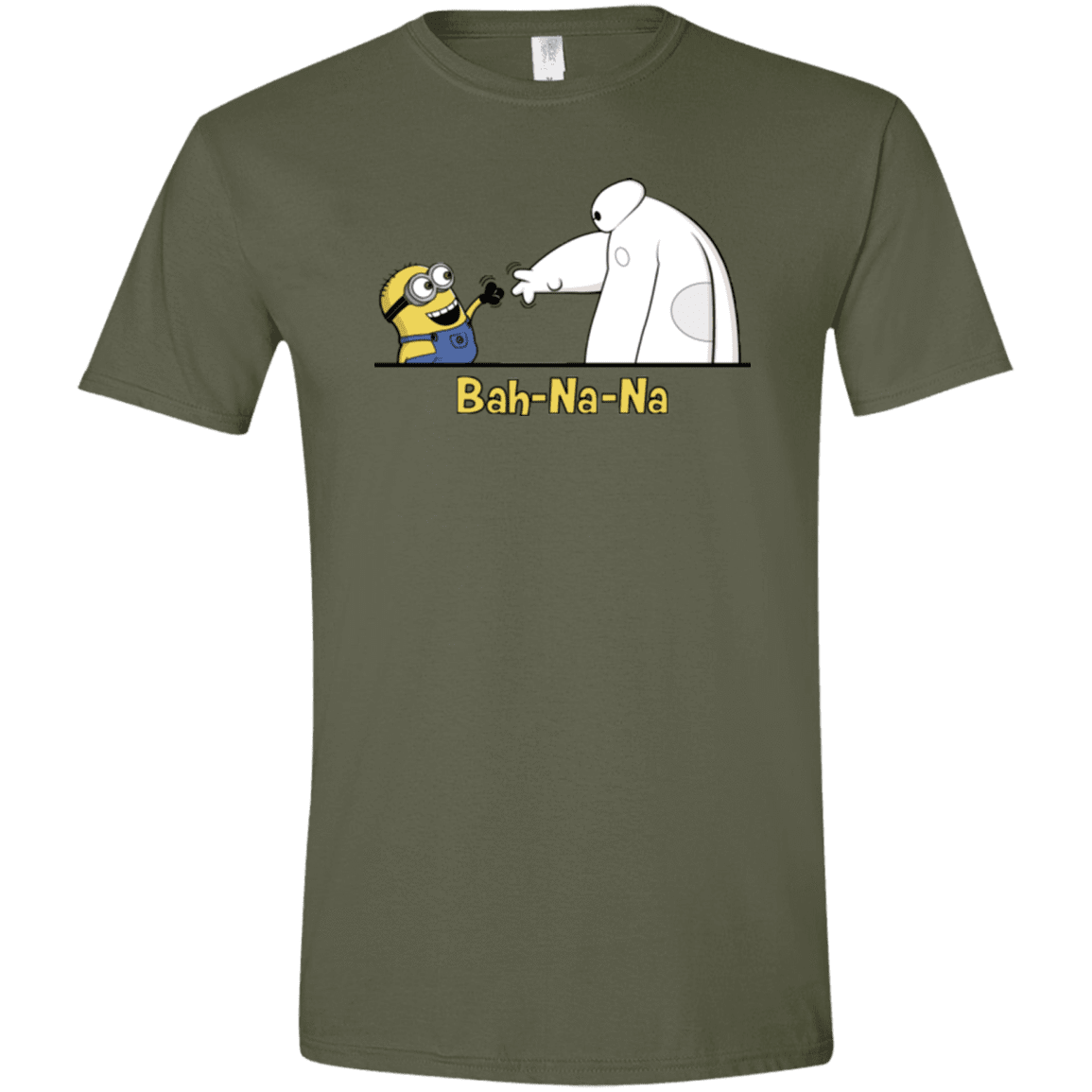 T-Shirts Military Green / S Bah-Na-Na Men's Semi-Fitted Softstyle