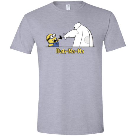 T-Shirts Sport Grey / X-Small Bah-Na-Na Men's Semi-Fitted Softstyle