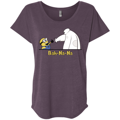 T-Shirts Vintage Purple / X-Small Bah-Na-Na Triblend Dolman Sleeve