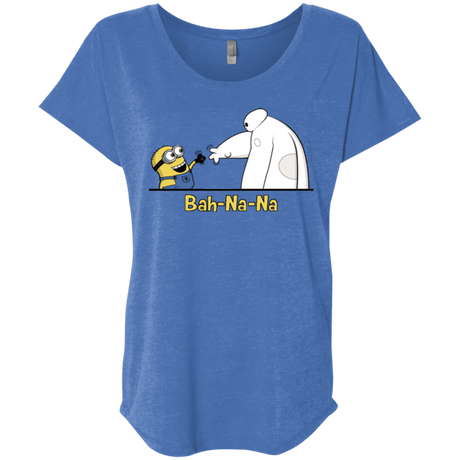 T-Shirts Vintage Royal / X-Small Bah-Na-Na Triblend Dolman Sleeve