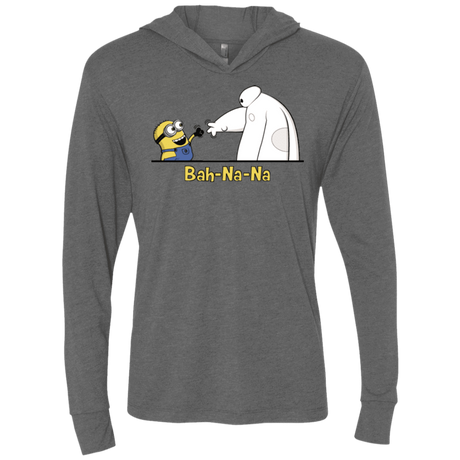 T-Shirts Premium Heather / X-Small Bah-Na-Na Triblend Long Sleeve Hoodie Tee