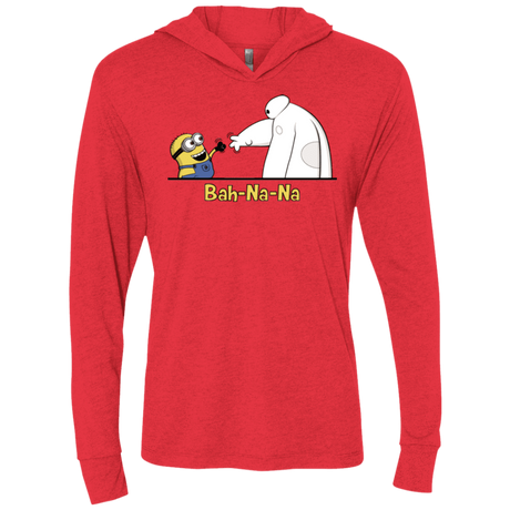 T-Shirts Vintage Red / X-Small Bah-Na-Na Triblend Long Sleeve Hoodie Tee