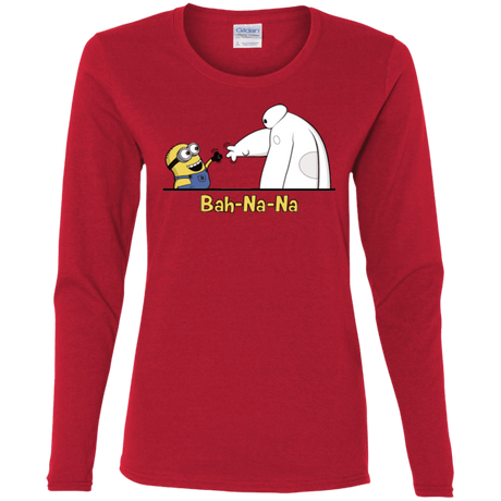 T-Shirts Red / S Bah-Na-Na Women's Long Sleeve T-Shirt