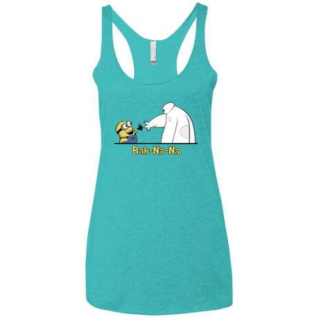 T-Shirts Tahiti Blue / X-Small Bah-Na-Na Women's Triblend Racerback Tank