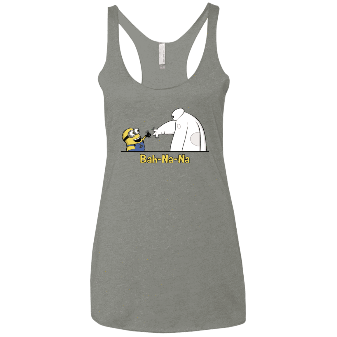 T-Shirts Venetian Grey / X-Small Bah-Na-Na Women's Triblend Racerback Tank