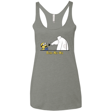 T-Shirts Venetian Grey / X-Small Bah-Na-Na Women's Triblend Racerback Tank