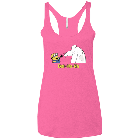 T-Shirts Vintage Pink / X-Small Bah-Na-Na Women's Triblend Racerback Tank