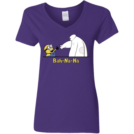 T-Shirts Purple / S Bah-Na-Na Women's V-Neck T-Shirt