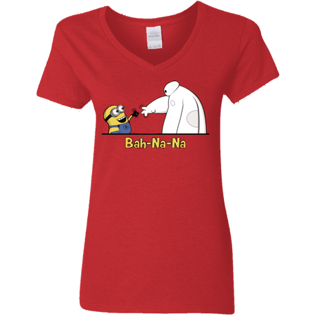 T-Shirts Red / S Bah-Na-Na Women's V-Neck T-Shirt