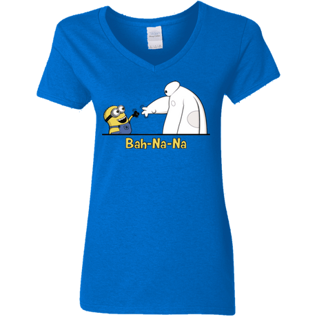 T-Shirts Royal / S Bah-Na-Na Women's V-Neck T-Shirt