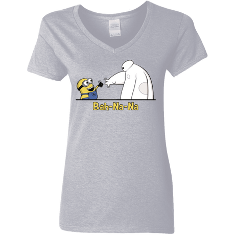 T-Shirts Sport Grey / S Bah-Na-Na Women's V-Neck T-Shirt