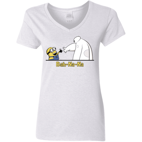 T-Shirts White / S Bah-Na-Na Women's V-Neck T-Shirt